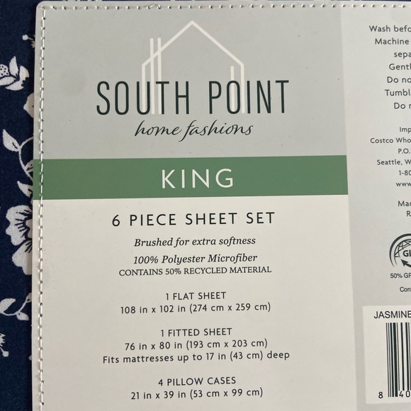 6 pc King bedding set. - Picture 6 of 6